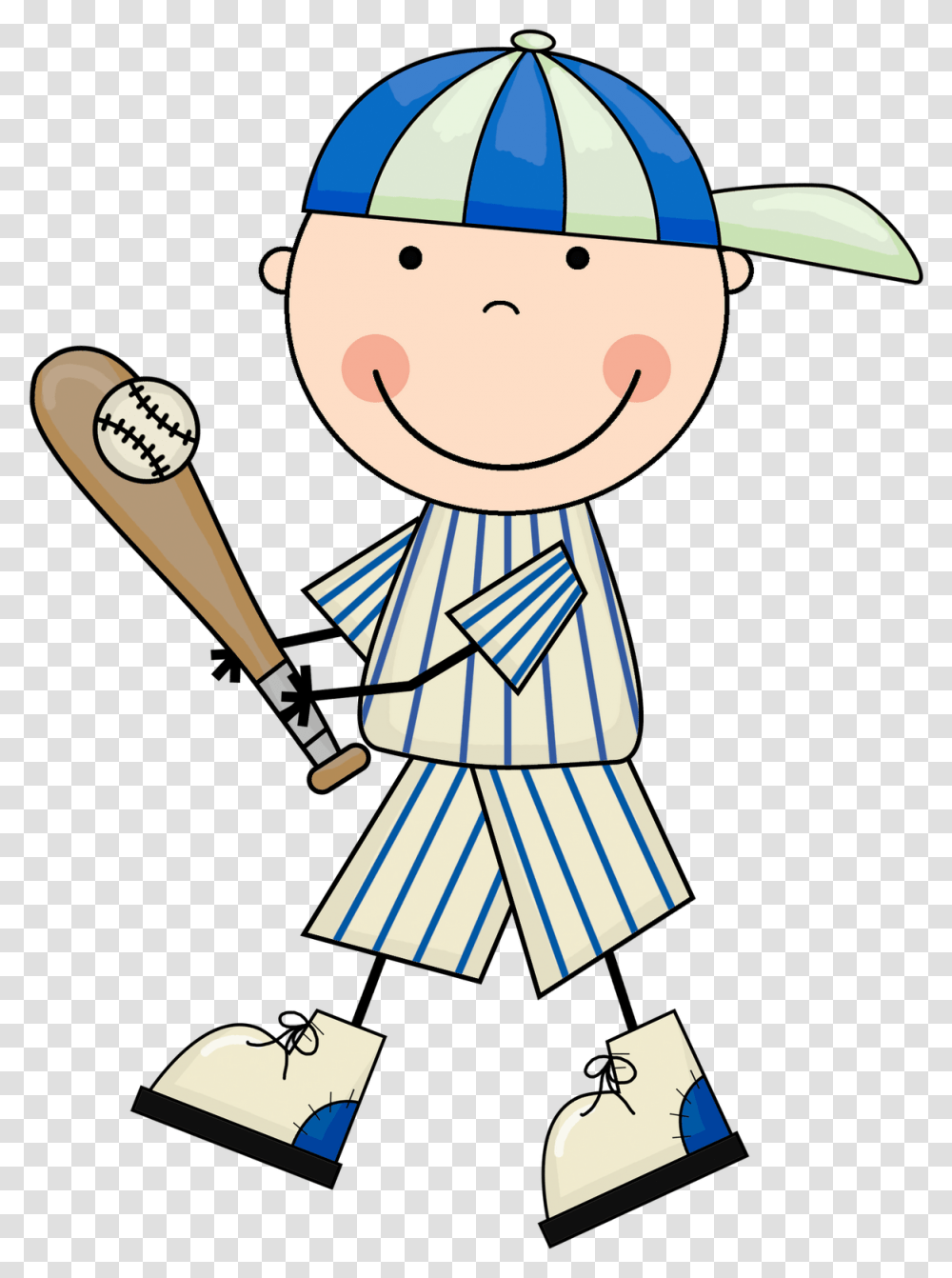 Baseball Borders Clipart Kid Clipartix Baseball Player Clip Art Free, Clothing, Apparel, Hat, Snowman Transparent Png