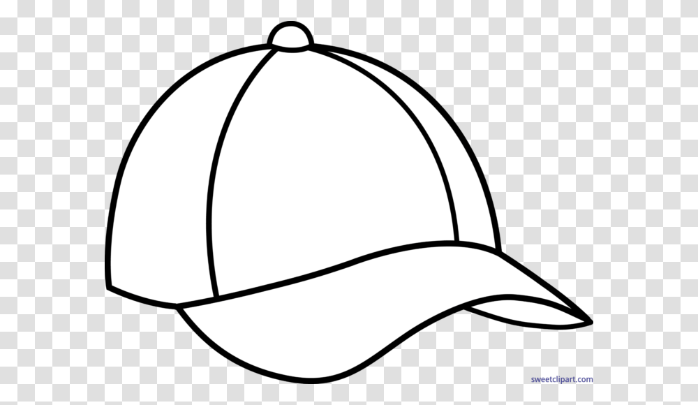 Baseball Cap Lineart Clip Art, Apparel, Hat Transparent Png