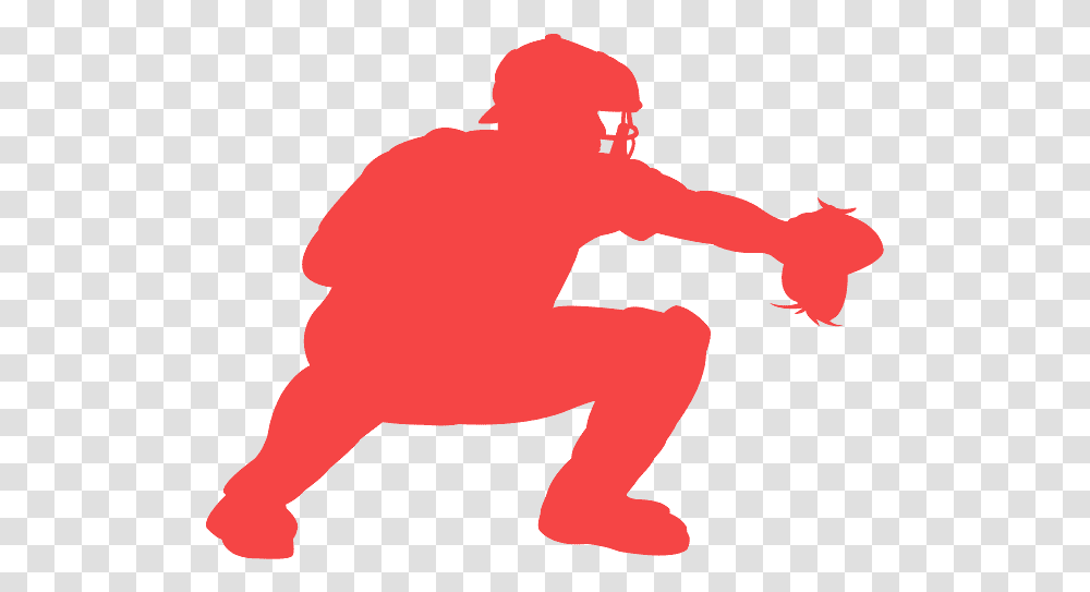 Baseball Catcher Silhouette, Person, Human, Cupid Transparent Png