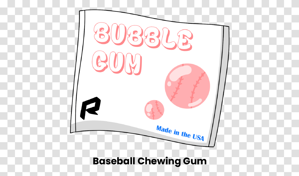 Baseball Chewing Gum Poster, Label, Paper Transparent Png