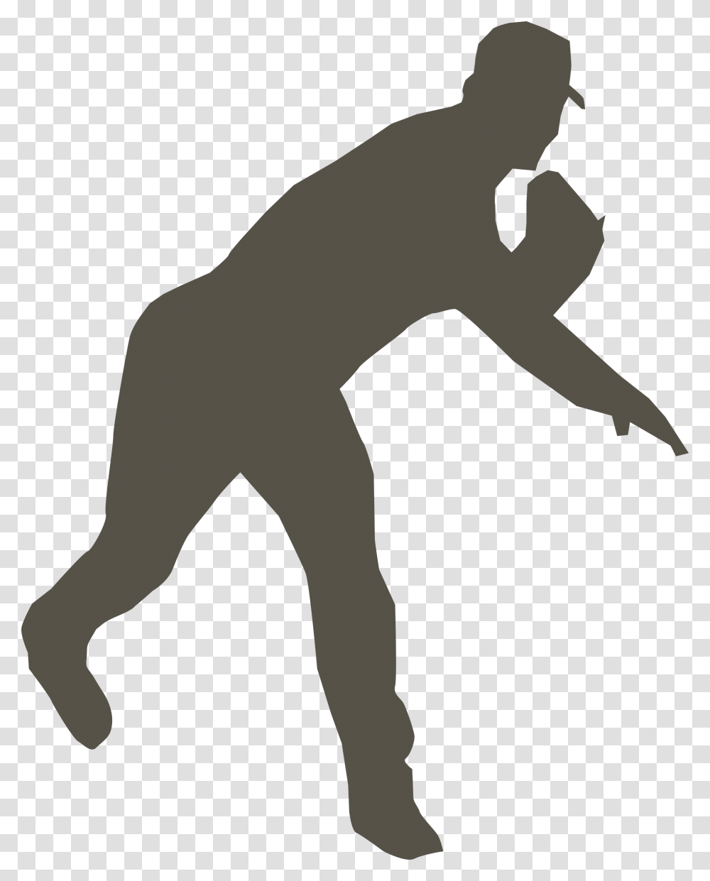 Baseball Clip Art Black And White Images, Silhouette, Person, Stencil, Leisure Activities Transparent Png