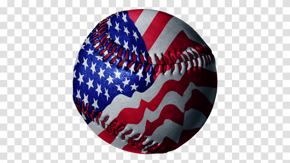 Baseball Clipart American Flag Flag Football, Clothing, Apparel, Sphere, Rug Transparent Png