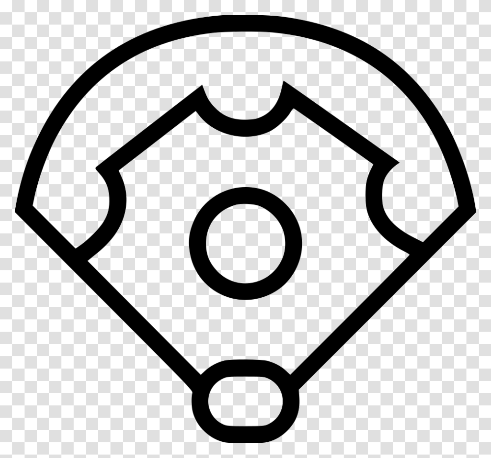 Baseball Diamond Icon Free Download, Logo, Trademark, Stencil Transparent Png