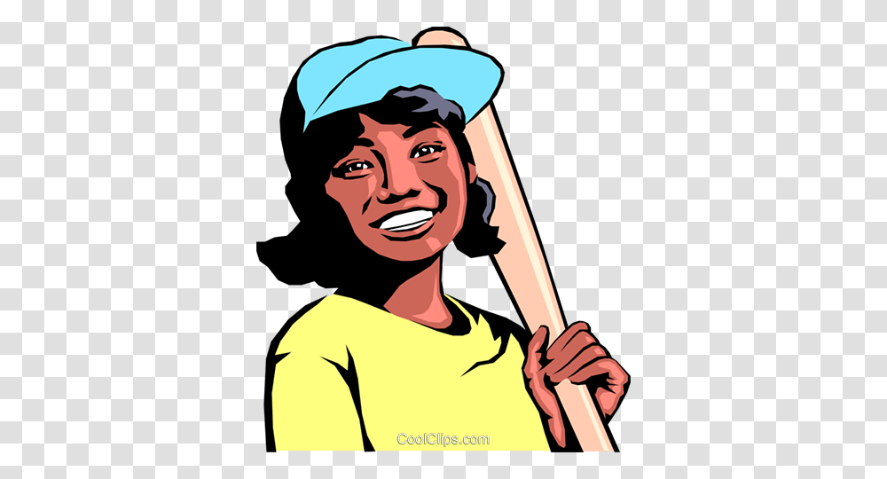 Baseball Girl Clipart, Person, Human, People, Face Transparent Png