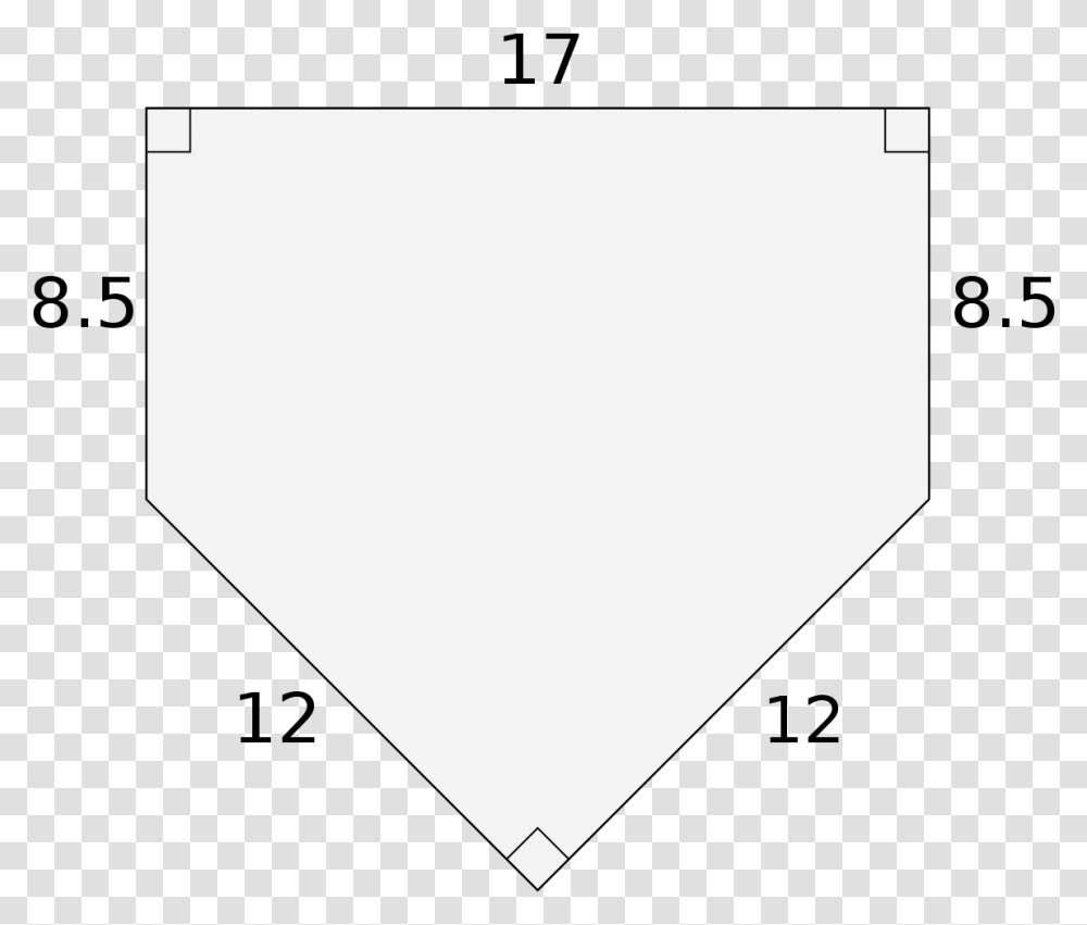 Baseball Home Plate Diagram Diagram, Armor, Sweets, Food, Rug Transparent Png