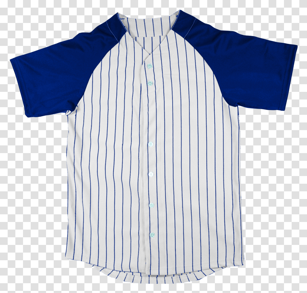 Baseball Jersey Raglan Sleeves Pinstripe AdultData Electric Blue, Apparel, Shirt, Long Sleeve Transparent Png