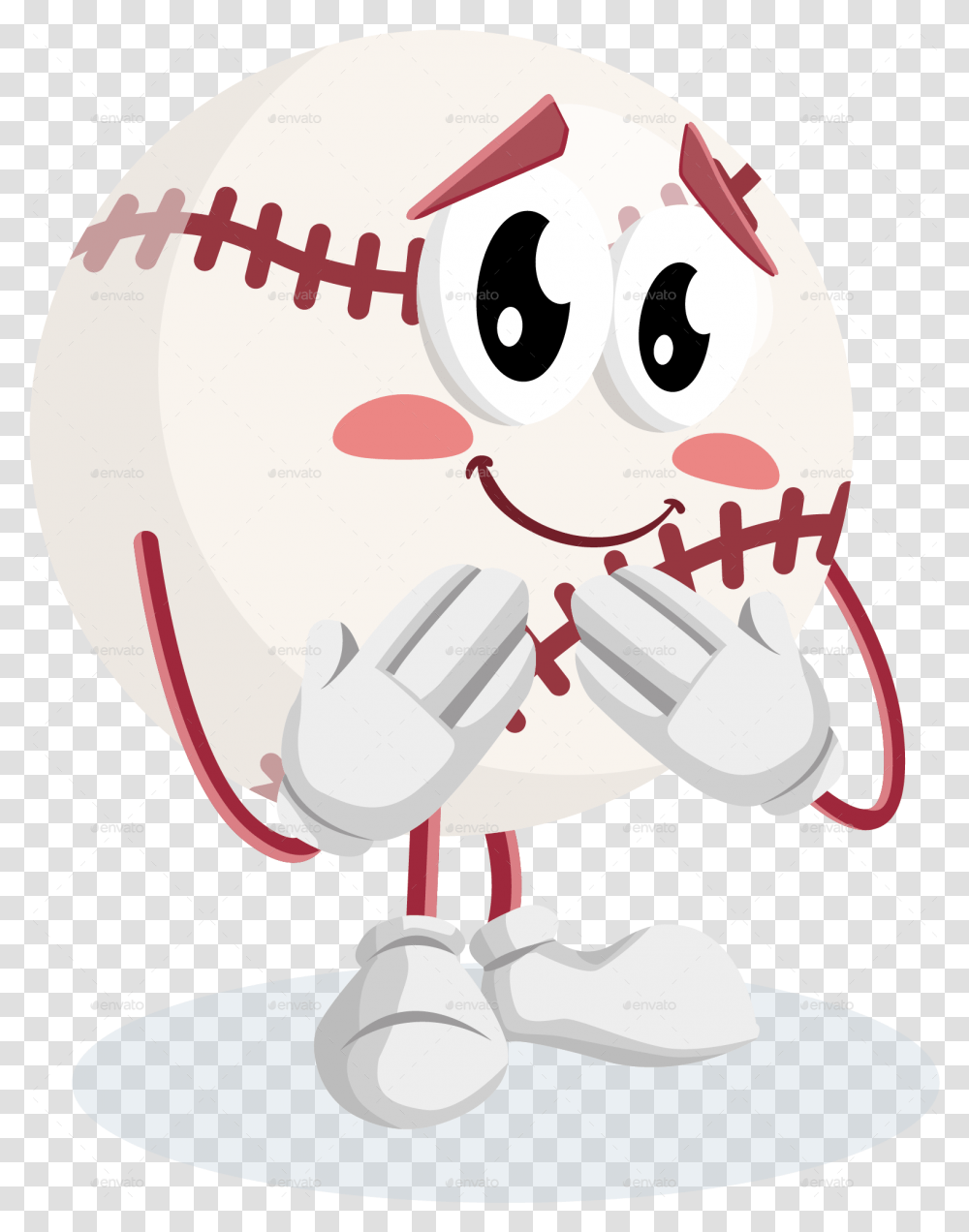Baseball Logo Mascot Flat Design, Balloon Transparent Png