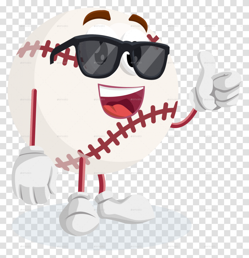 Baseball Logo Mascot Mascot, Sunglasses, Team Sport, Text, Teeth Transparent Png