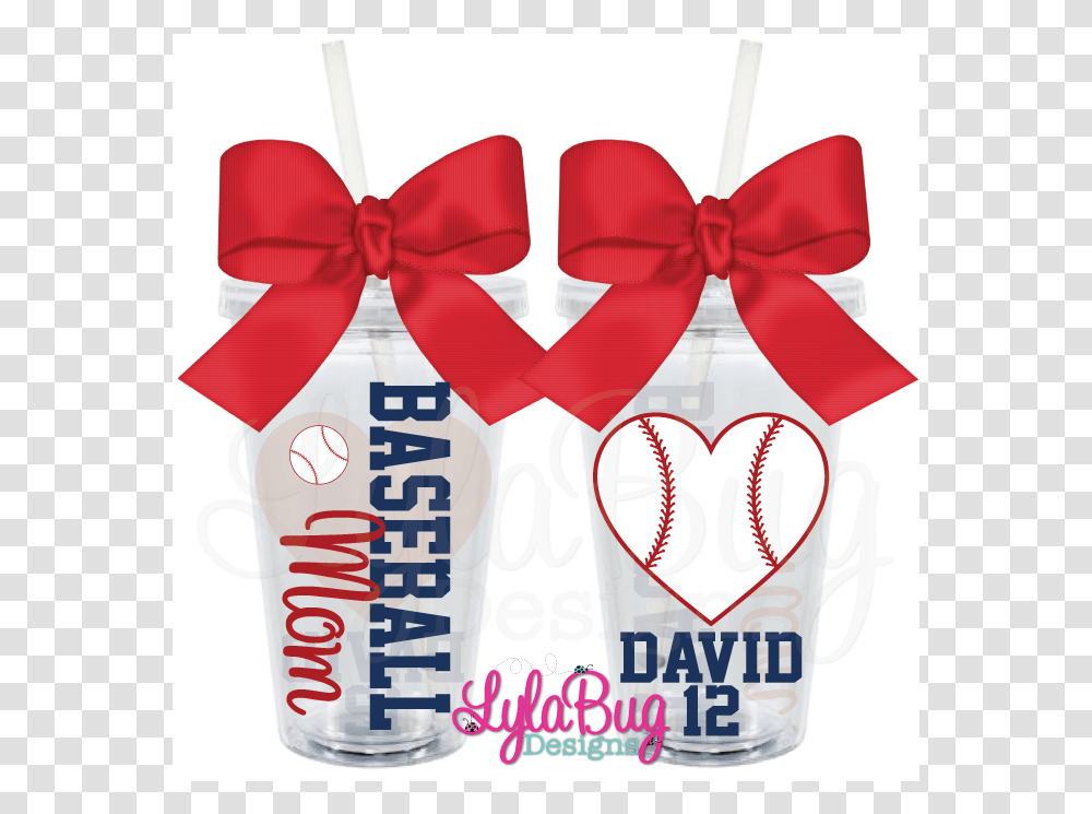 Baseball Mom Heart Personalized Acrylic Tumbler Keep Calm And Scan On Cup, Gift, Sash Transparent Png