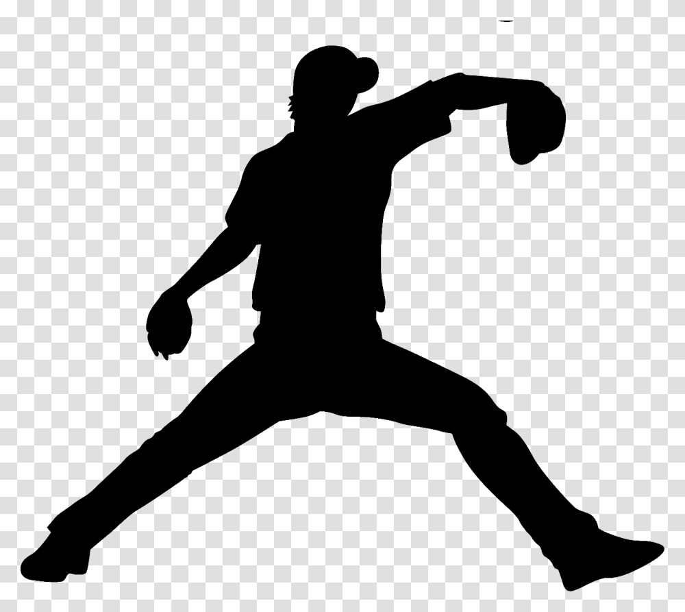 Baseball Player Batting Pitcher Baseball Pitcher Silhouette, Person, Leisure Activities, Dance Pose, People Transparent Png