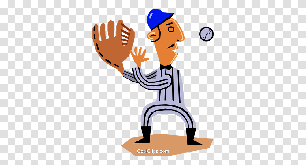Baseball Player Catching Ball Royalty Free Vector Clip Art, Person, Hand Transparent Png