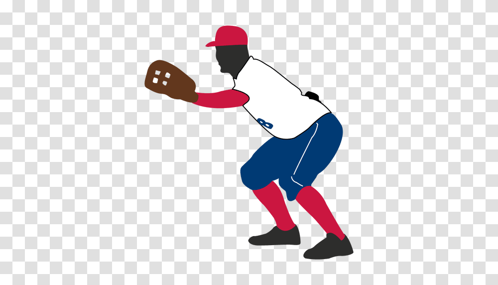 Baseball Player Catching Silhouette, Person, Human, People, Athlete Transparent Png