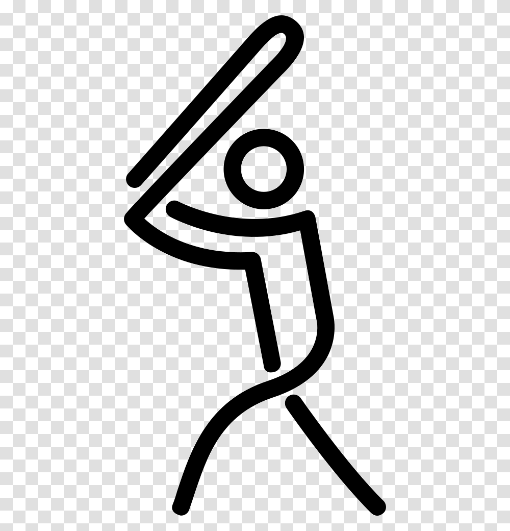 Baseball Player Playing Stick Man Stick Figure Playing Baseball, Number, Logo Transparent Png