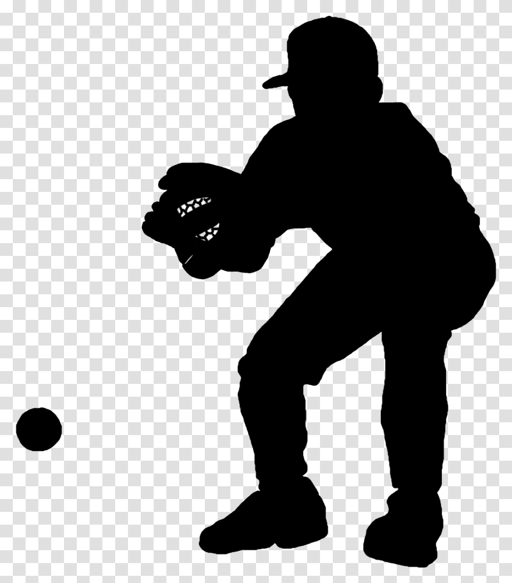 Baseball Player Silhouette Clipart, Gray, World Of Warcraft Transparent Png