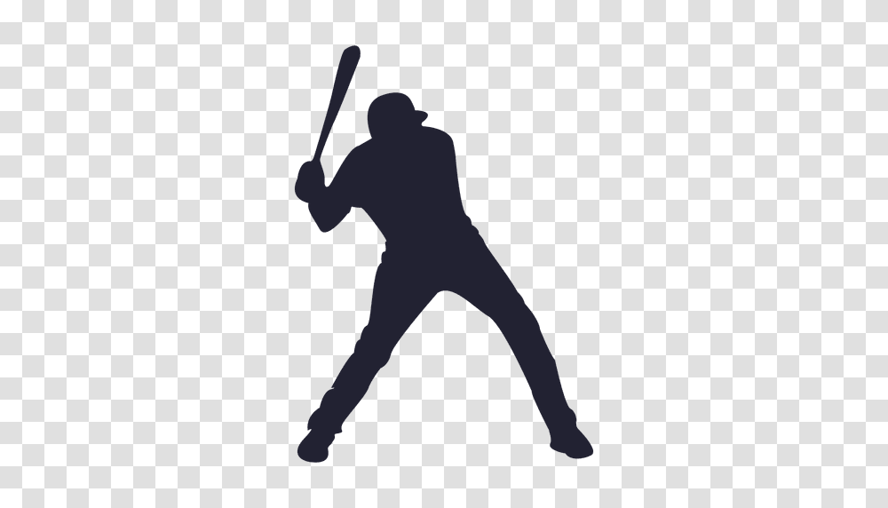 Baseball Player Silhouette, Person, Human, People, Team Sport Transparent Png