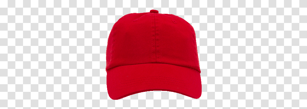 Baseball Red Cap Front Red Baseball Hat, Clothing, Apparel, Baseball Cap Transparent Png