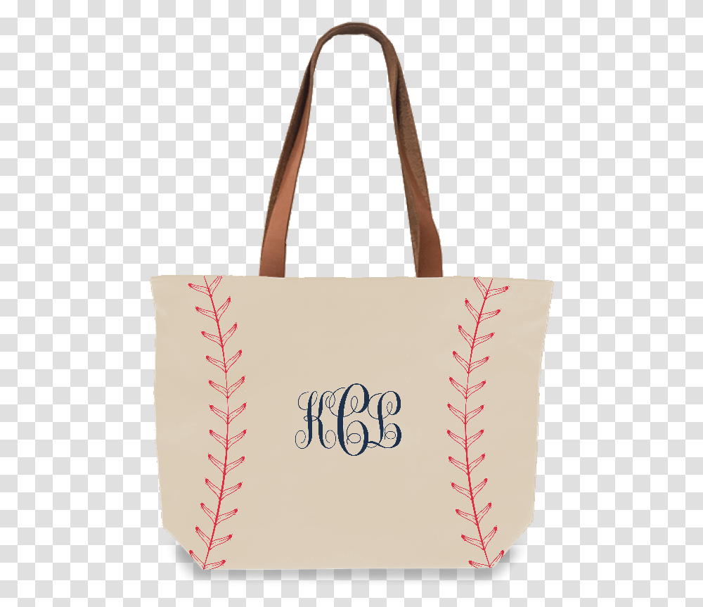 Baseball Stitch Monogram Tote Tote Bag, Handbag, Accessories, Accessory, Rug Transparent Png