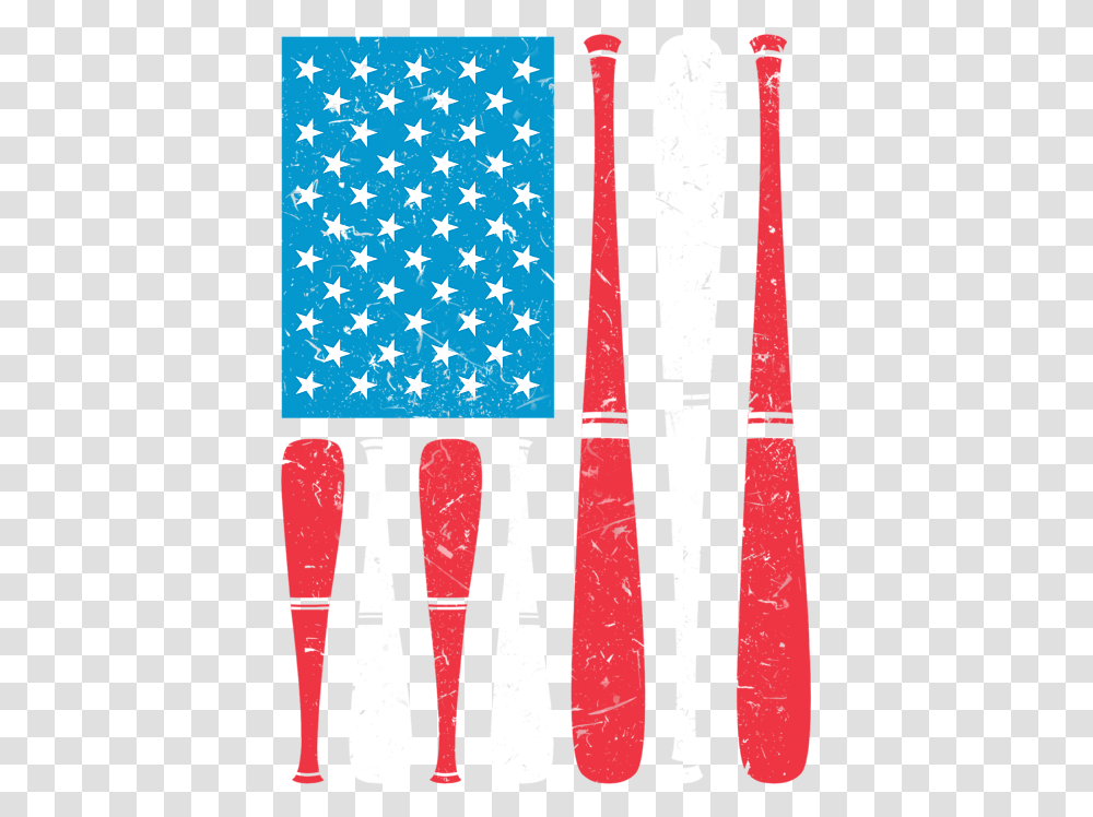 Baseball Usa Flag 4th Of July Gift Fourth American Independence Day Duvet Cover, Fork, Cutlery Transparent Png