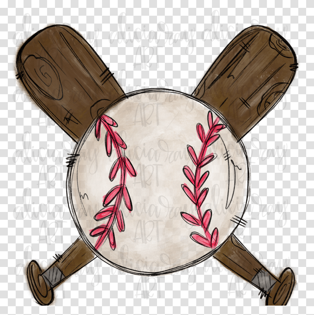 Baseball With Bats Example Image Vintage Base Ball, Musical Instrument, Drum, Percussion, Gong Transparent Png