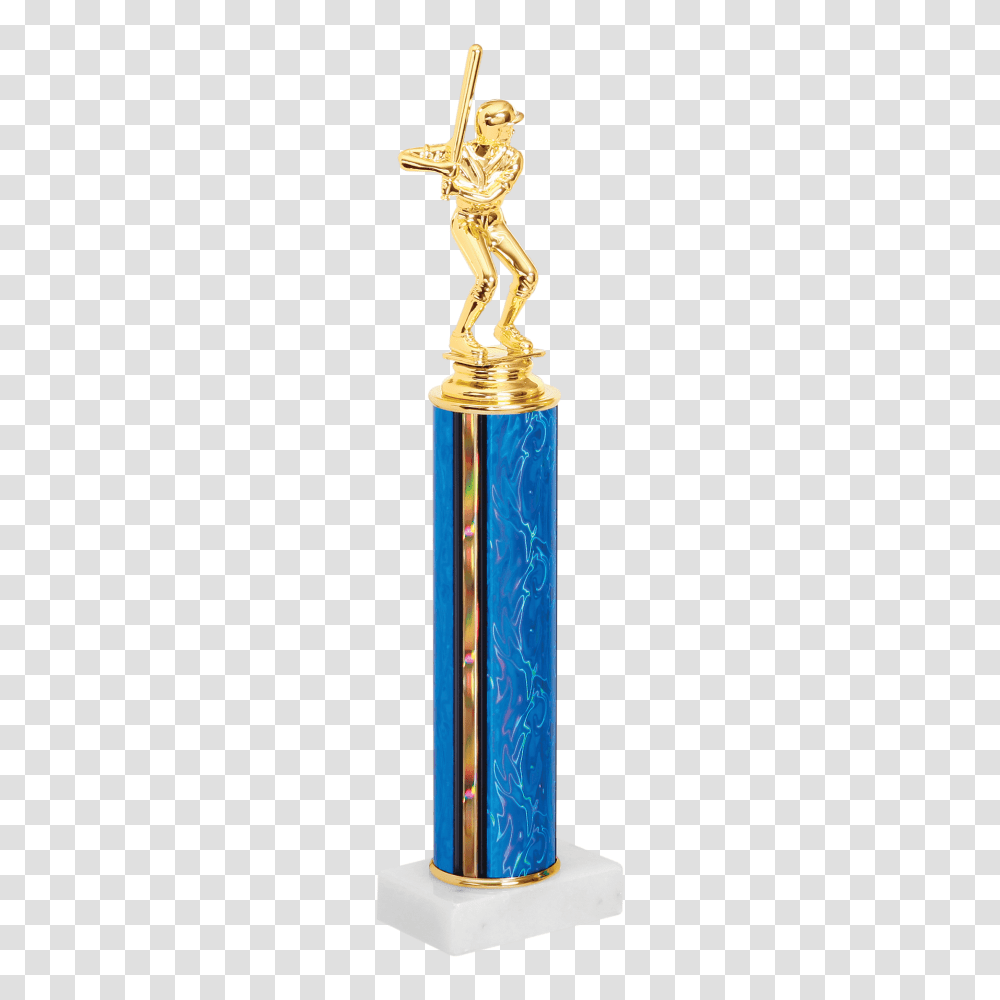 Baseballsoftball Column Trophy Impressive Trophies Awards, Person, Human Transparent Png