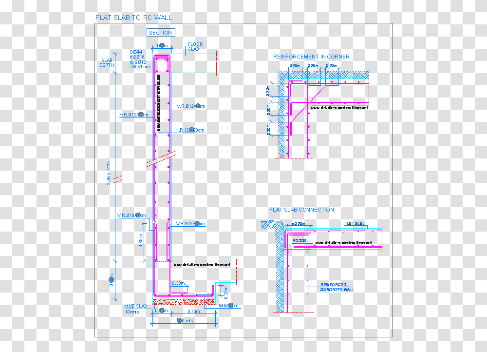 Basement Wall Rc Detail, Plot, Plan, Diagram, Lighting Transparent Png
