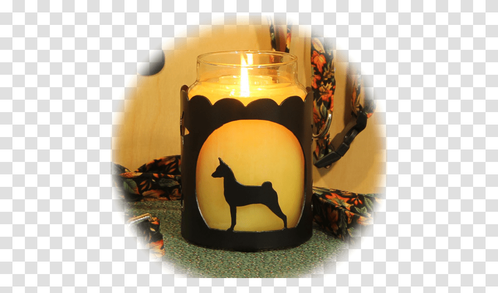 Basenji Dog Breed Jar Candle Holder Candle, Fire, Flame, Coffee Cup Transparent Png