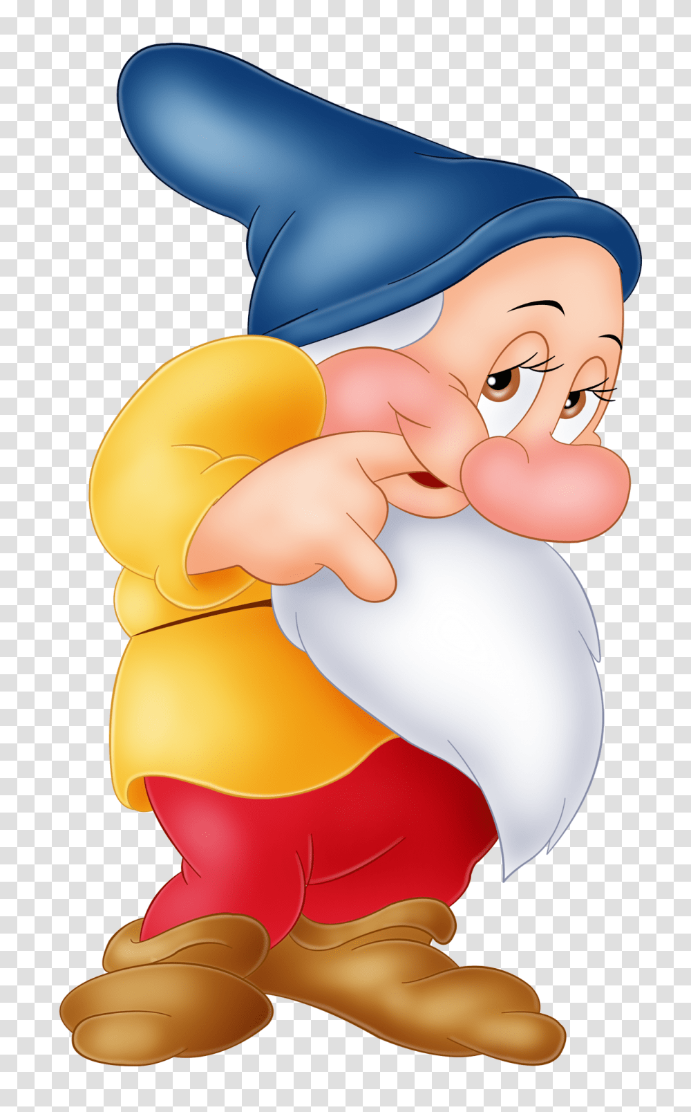 Bashful Snow White Dwarf, Apparel, Hat, Person Transparent Png