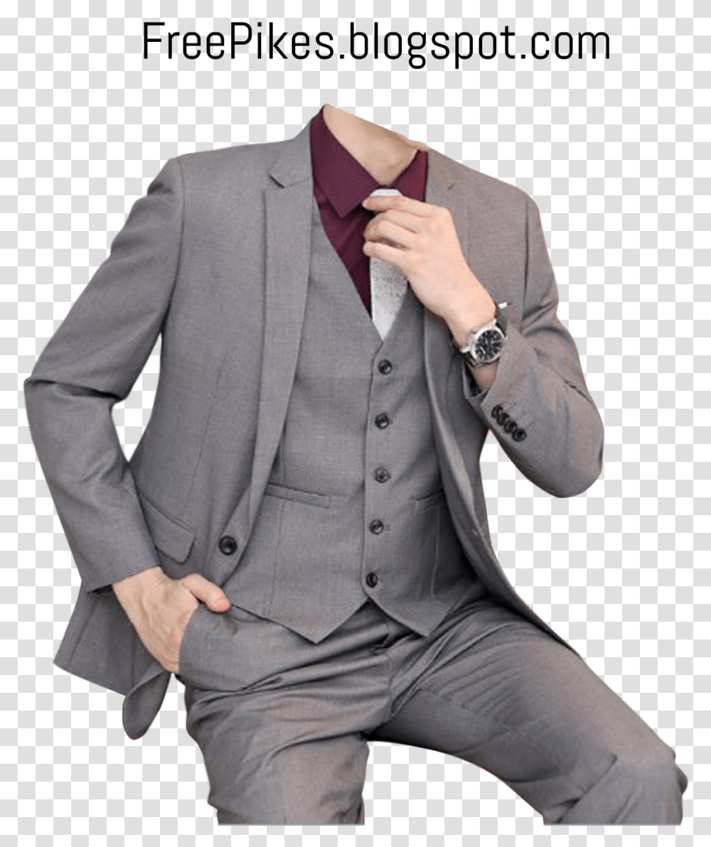 Bashing Style Download Free Dress For Men In Grey Suit, Apparel, Overcoat, Person Transparent Png