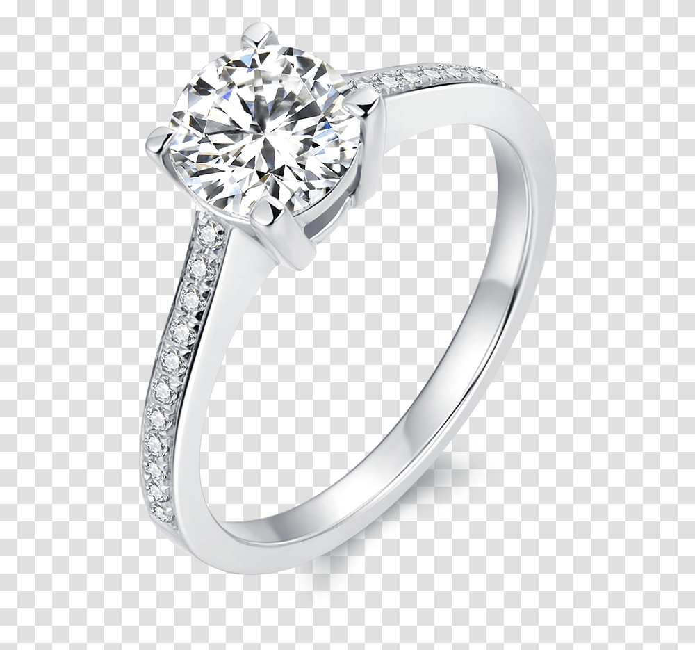 Basic Engagement Ring, Platinum, Accessories, Accessory, Jewelry Transparent Png