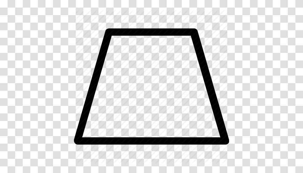 Basic Geometrical Shape Trapezium Trapezoid Icon, Silhouette, Rug, Triangle Transparent Png