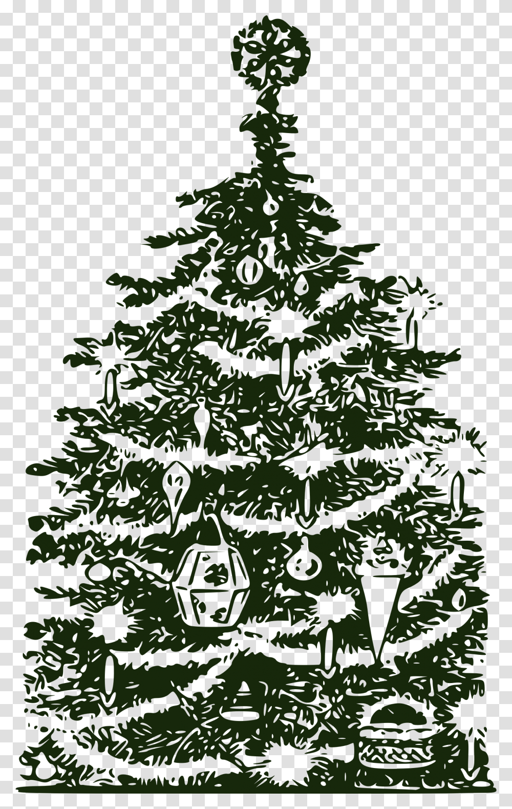 Basic Retro Xmas Tree Clip Arts Vintage Christmas Tree Clipart Free, Plant, Ornament, Star Symbol Transparent Png