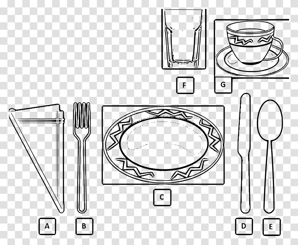 Basic Table Setting Clip Arts, Gray, World Of Warcraft Transparent Png