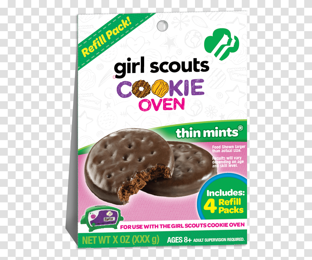 Basic Thinmint Girl Scout Oven Cookies, Bread, Food, Cracker, Flyer Transparent Png
