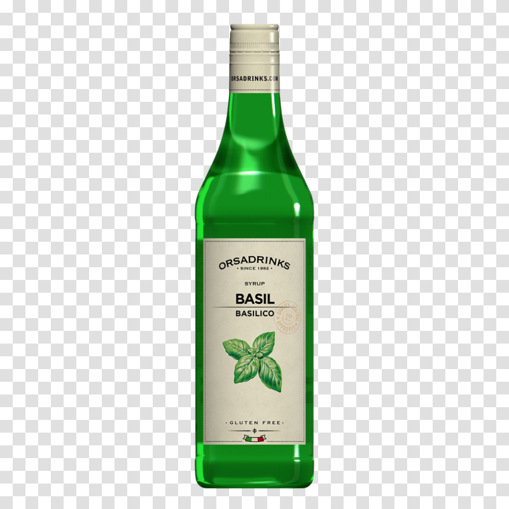Basil Syrup Odk, Bottle, Alcohol, Beverage, Liquor Transparent Png