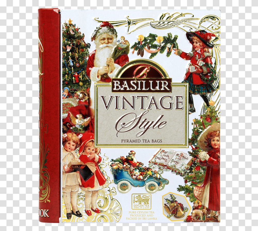 Basilur Vintage Style Tea, Advertisement, Poster, Person, Flyer Transparent Png