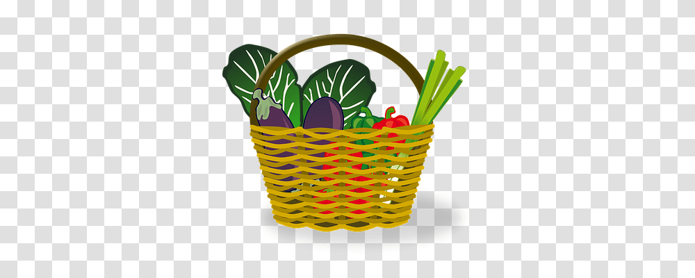 Basket Food, Shopping Basket Transparent Png