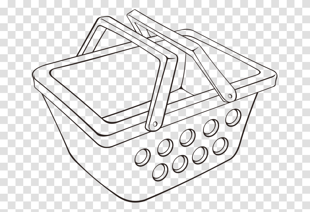 Basket 2 Basket Outline, Cooktop, Indoors, Appliance, Oven Transparent Png