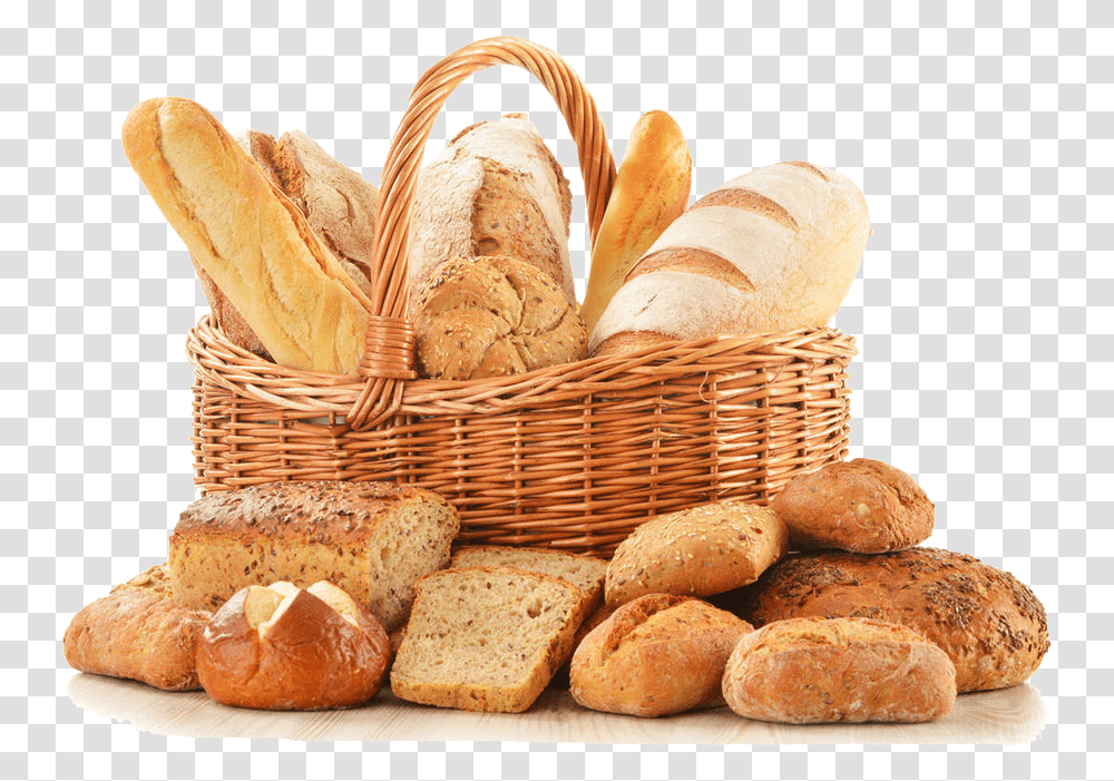Basket Bakery Bread Breakfast Breadbasket Download Bread From Baal Shalisha, Food, Bun, Bread Loaf, French Loaf Transparent Png