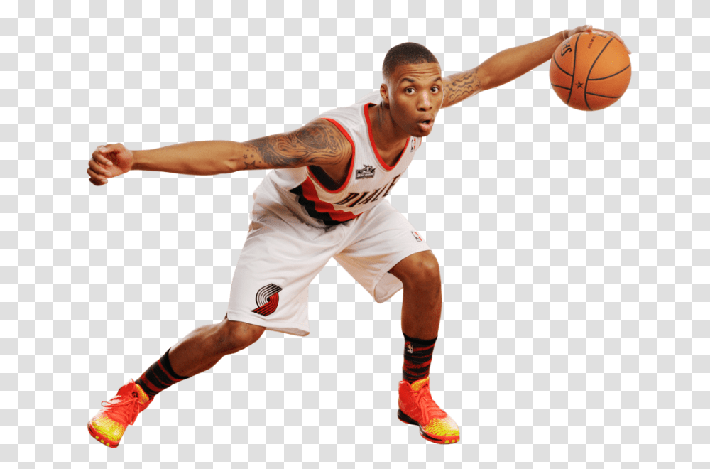 Basket Ball Player Damian Lillard, People, Person, Human, Team Sport Transparent Png