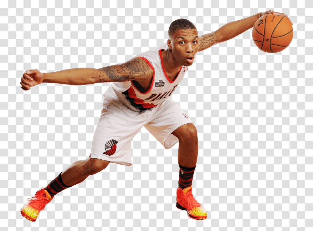 Basket Ball Player Image Damian Lillard Sign, People, Person, Human, Team Sport Transparent Png