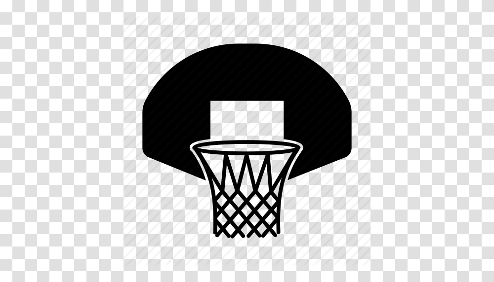 Basket Basketball Basketball Hoop Hoop Nba Players Sport Icon, Lighting, Stencil, Gray, Tar Transparent Png