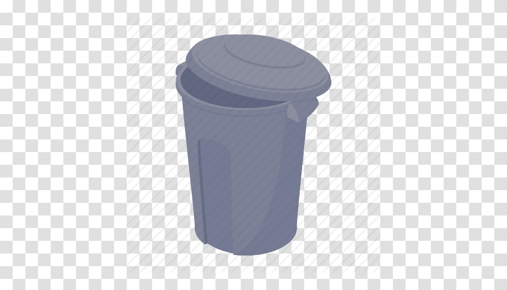 Basket Bin Can Cartoon Garbage Rubbish Trash Icon, Tape, Cup, Cylinder, Plastic Transparent Png