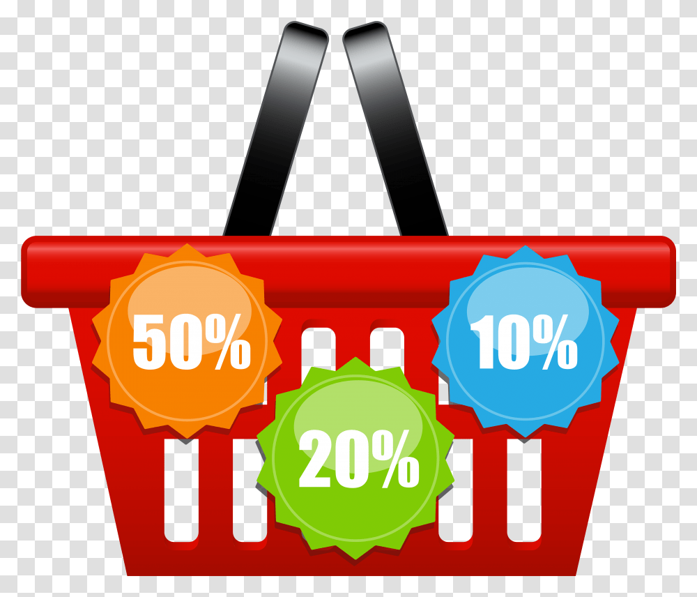 Basket Clip Art Cash Discount Example Marketing, Bag, Food, Sweets Transparent Png