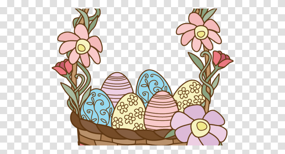 Basket Clipart Empty, Food, Egg, Easter Egg, Floral Design Transparent Png