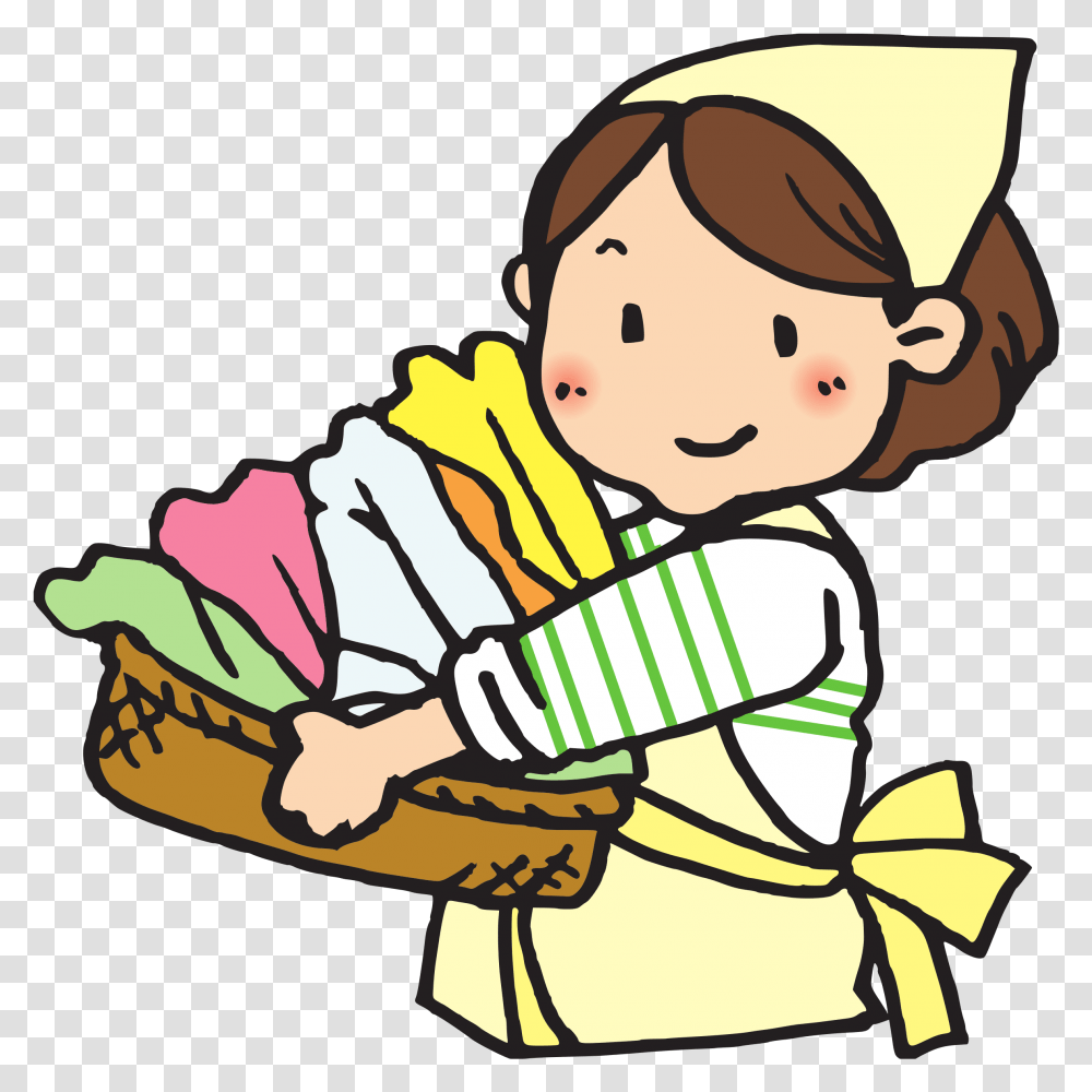 Basket Drawing At Getdrawings Clipart Laundry, Performer, Outdoors, Girl, Female Transparent Png