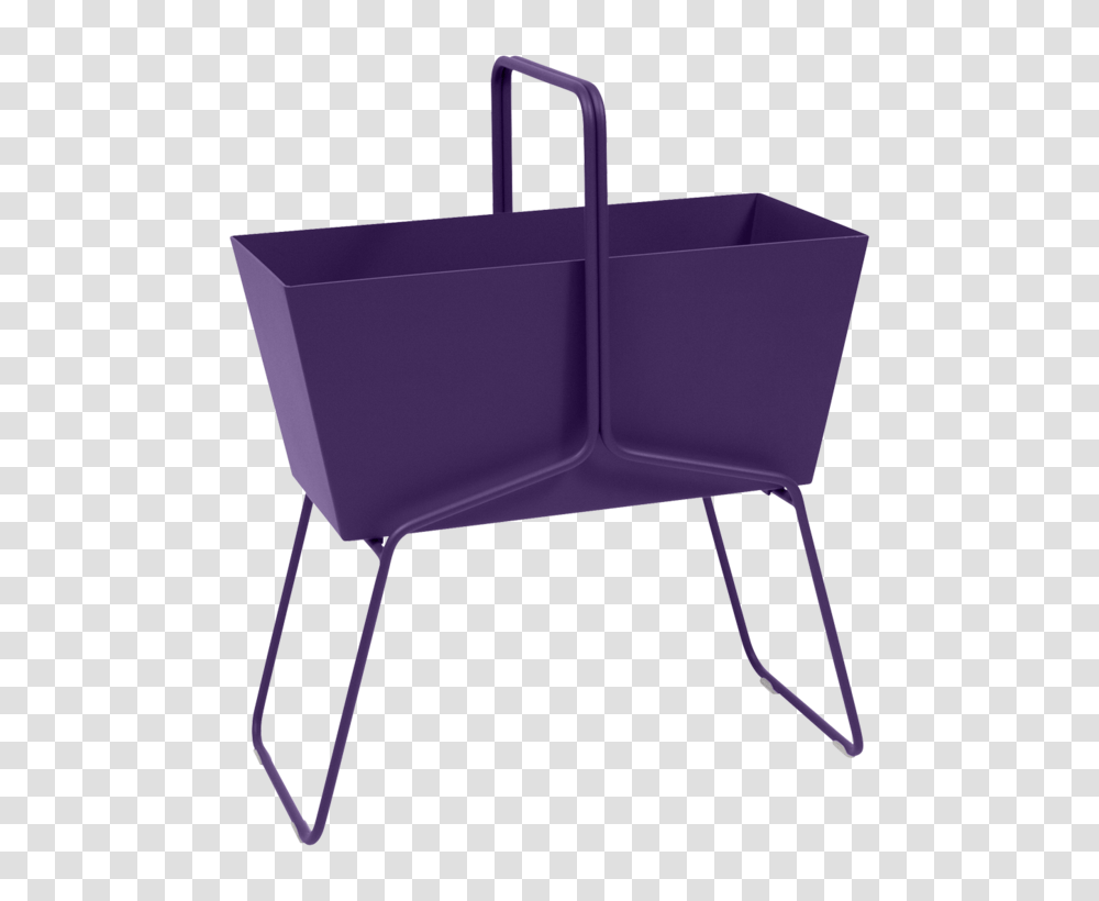 Basket High Planter Original Metal Planter, Chair, Furniture, Shopping Cart Transparent Png