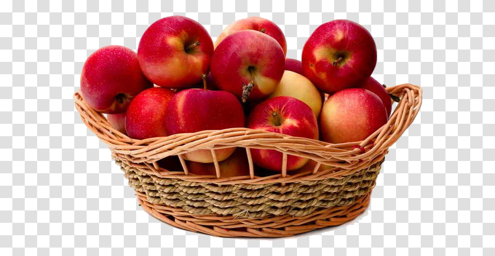 Basket Of Apple Image Download Apple In The Basket, Plant, Fruit, Food Transparent Png