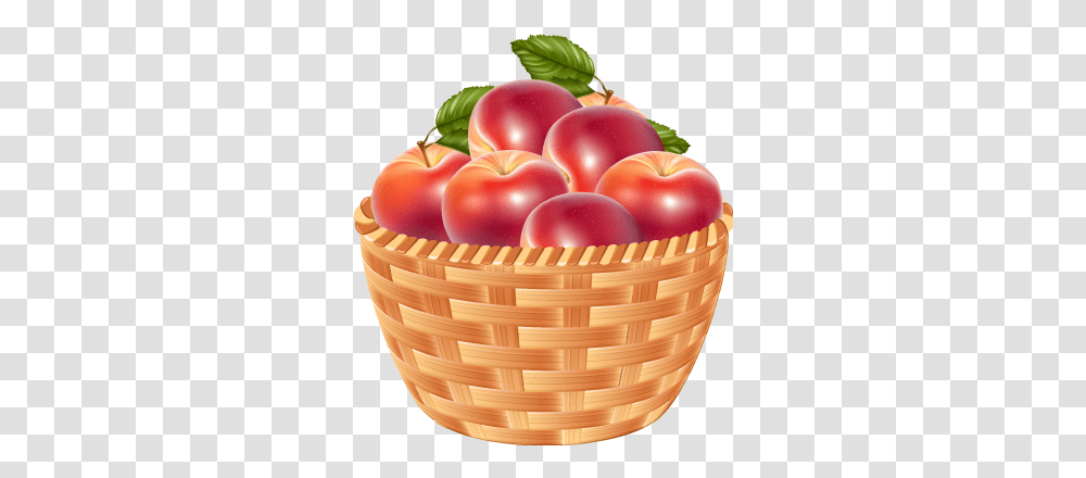 Basket Of Apples Free Download Basket, Plant, Birthday Cake, Dessert, Food Transparent Png