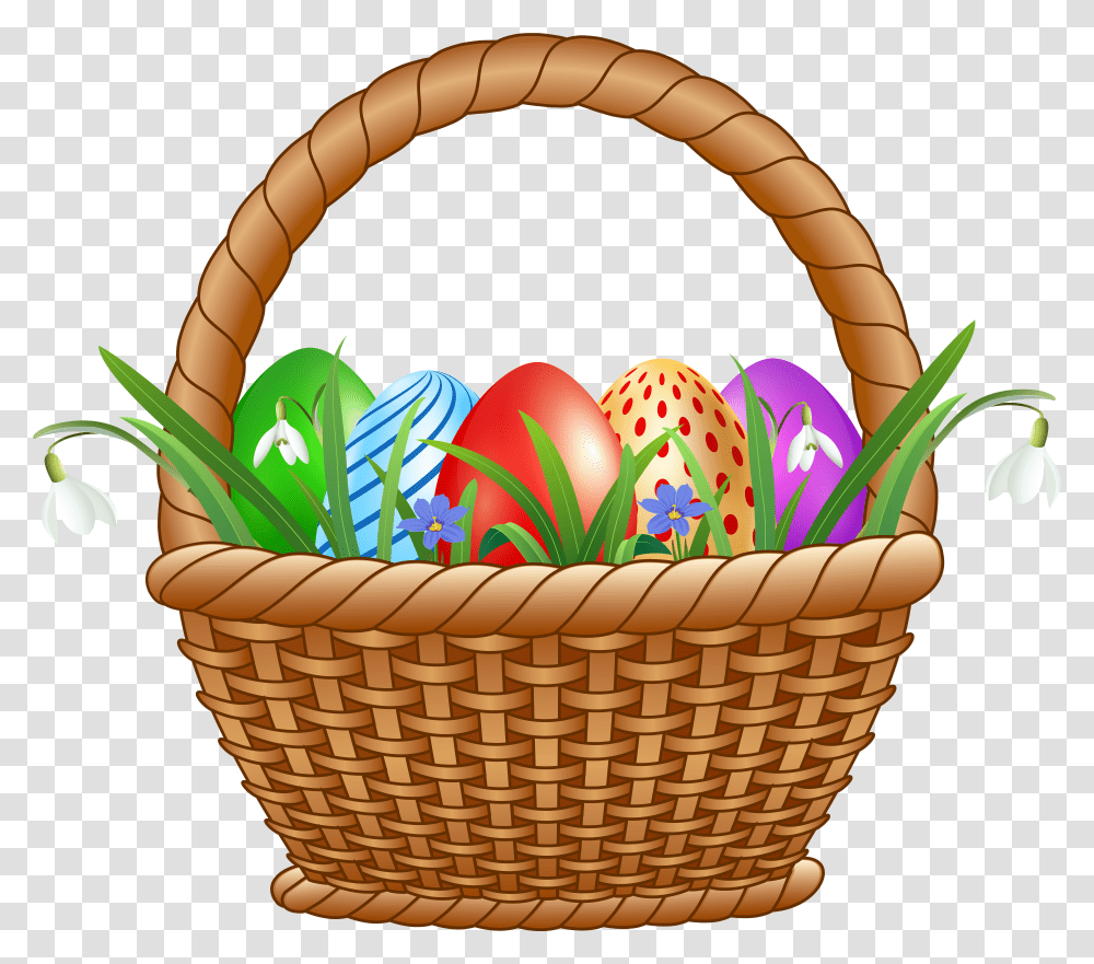 Basket Of Eggs Transparent Png
