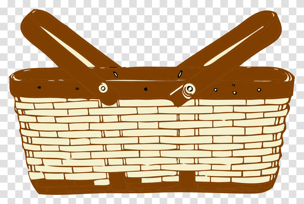 Basket Picnic Wicker Lunch Outdoors Park Basket Clipart, Wood, Nature, Countryside, Plywood Transparent Png